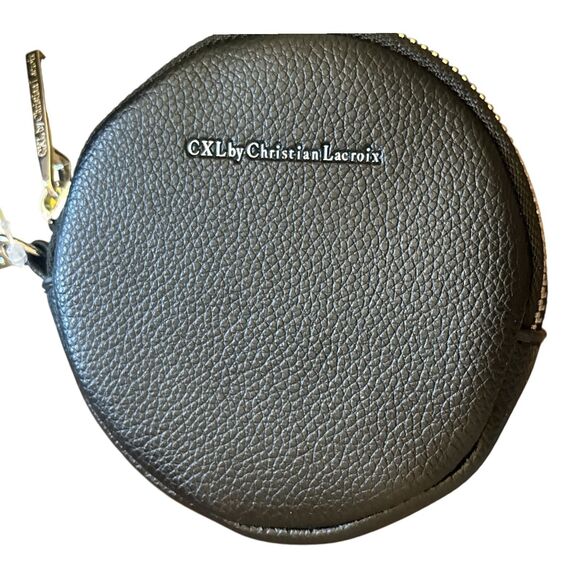 CXL by Christian Lacroix Black Crossbody Bag with Coin Pouch Adjustable Strap - Picture 3 of 3